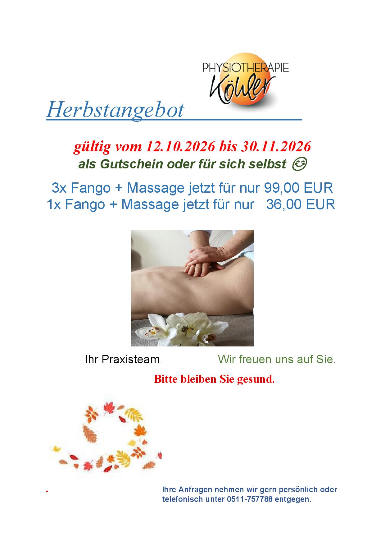 Herbstangebot